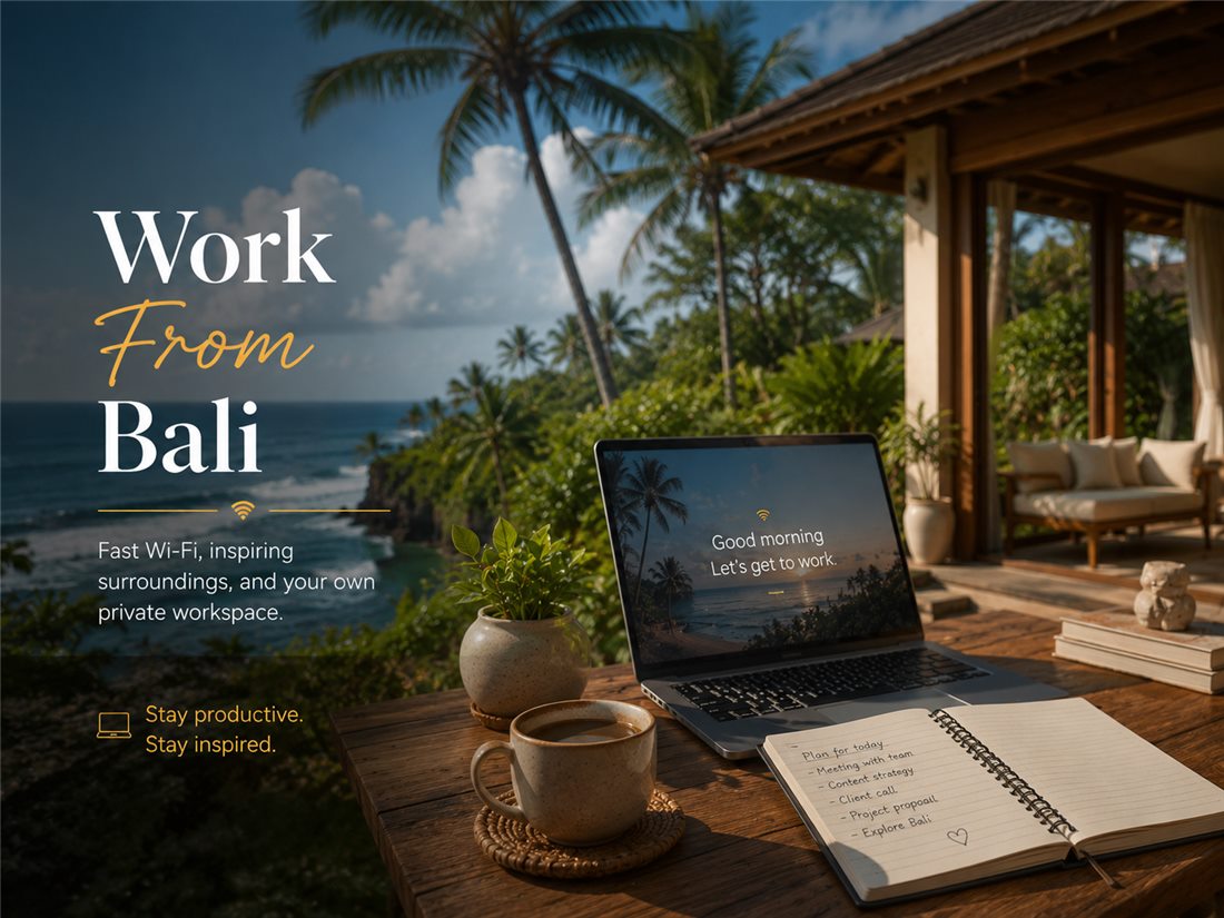 Bekerja jarak jauh dari Bali